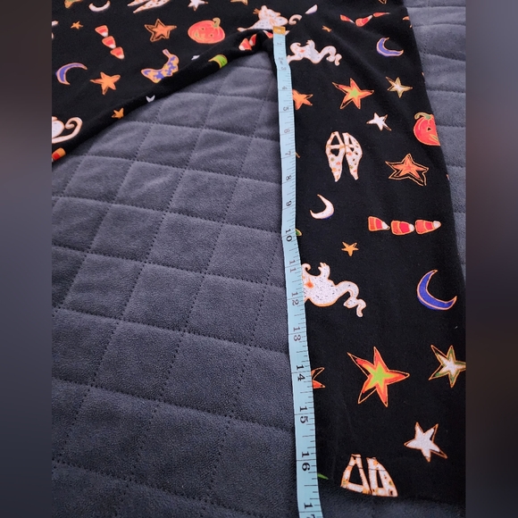 Onque Casuals Blouse Halloween Ghosts Cats Black Embellished Top Size S - Picture 6 of 10